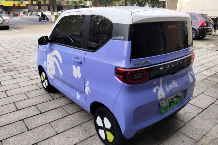 Used Wuling Hongguang MINIEV 2021 Macaron Fashion Edition Lithium-Ion Battery Rear Left 45 Deg