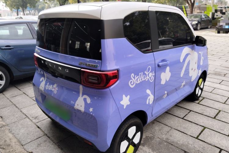 Used Wuling Hongguang MINIEV 2021 Macaron Fashion Edition Lithium-Ion Battery Rear Right 45 Deg