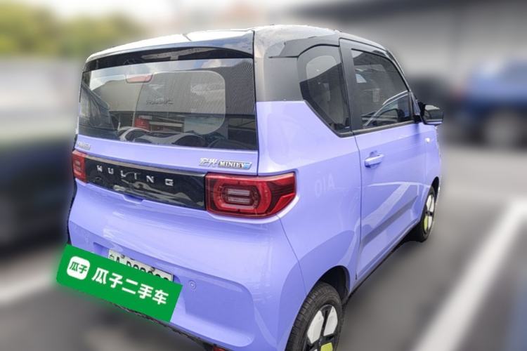 Used Wuling Hongguang MINIEV 2021 Macaron Sandwich Model 120 km Lithium Iron Phosphate Rear Right 45 Deg