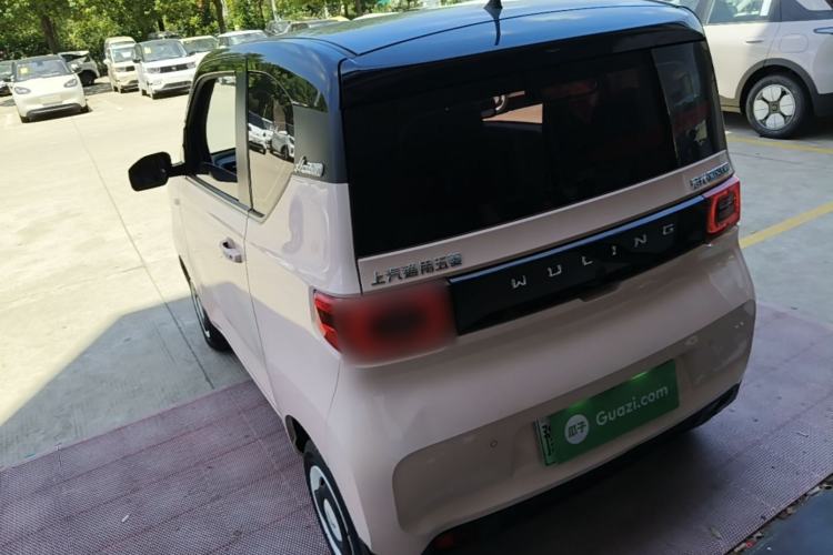Used Wuling Hongguang MINIEV 2021 Macaron Fashion Model Lithium Iron Phosphate Rear Left 45 Deg