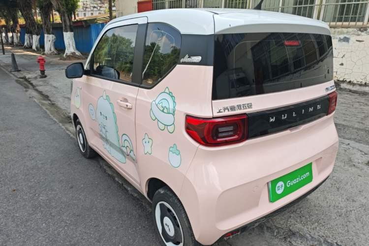 Used Wuling Hongguang MINIEV 2021 Macaron Fashion Model Lithium Iron Phosphate Rear Left 45 Deg