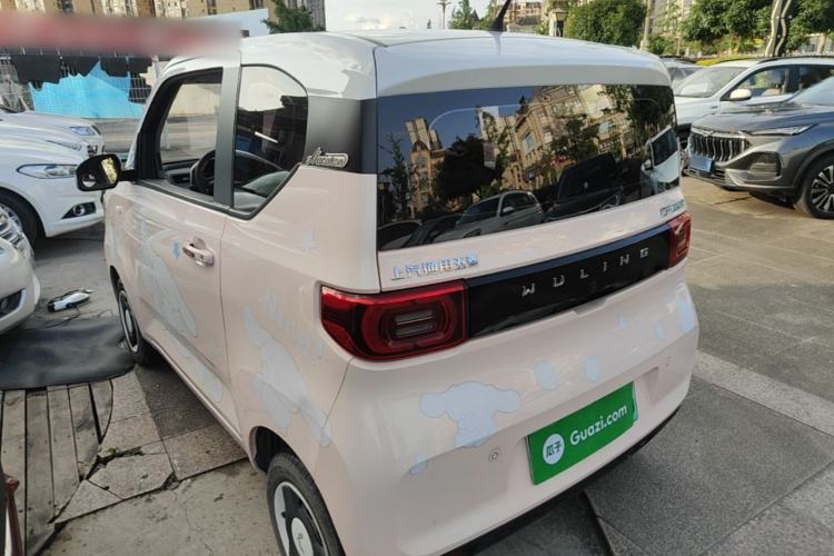 Used Wuling Hongguang MINIEV 2021 Macaron Sandwich Model 170 km Lithium Ternary Rear Left 45 Deg