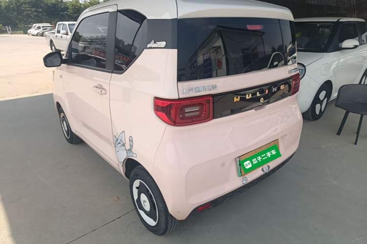 Used Wuling Hongguang MINIEV 2021 Macaron Sandwich Model 170 km Lithium Iron Phosphate Rear Left 45 Deg