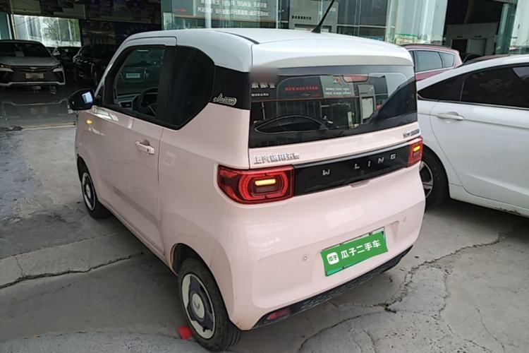 Used Wuling Hongguang MINIEV 2021 Macaron Fashion Model Lithium Iron Phosphate Rear Left 45 Deg