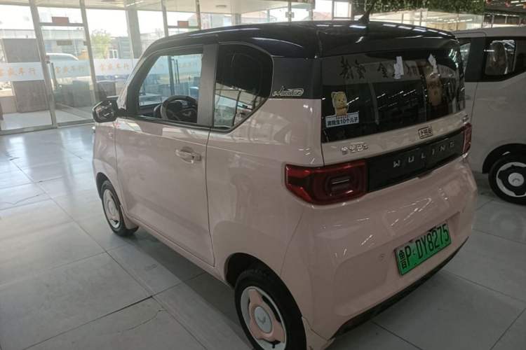 Used Wuling Hongguang MINIEV 2021 Macaron Fashion Model Lithium Iron Phosphate Rear Left 45 Deg