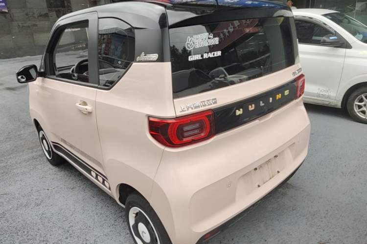 Used Wuling Hongguang MINIEV 2021 Macaron Fashion Edition Lithium-Ion Battery Rear Left 45 Deg