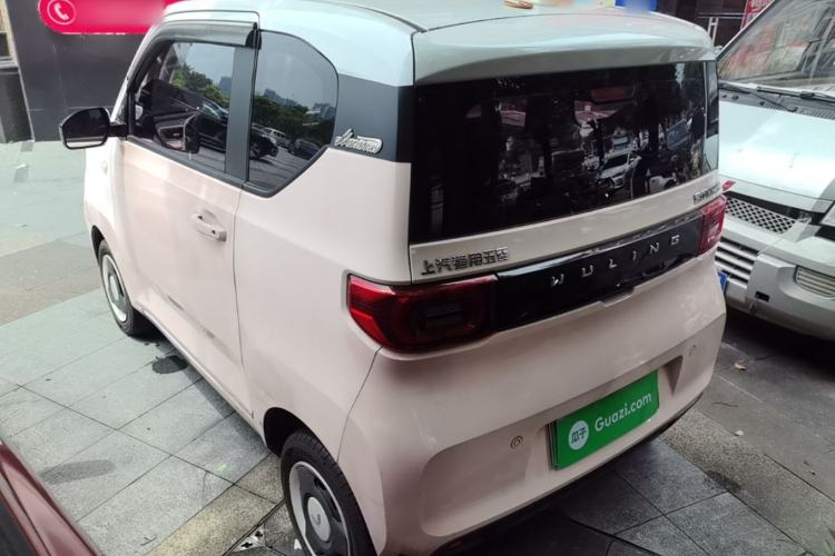 Used Wuling Hongguang MINIEV 2021 Macaron Fashion Model Lithium Iron Phosphate Rear Left 45 Deg