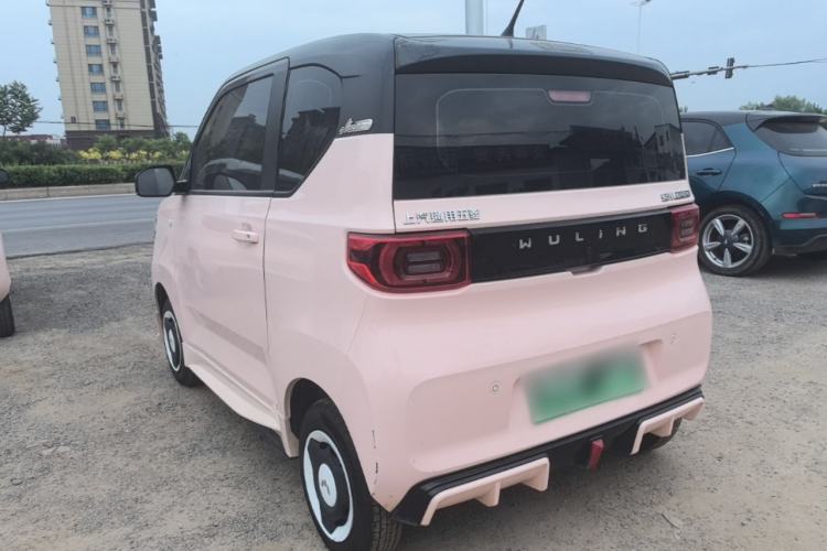 Used Wuling Hongguang MINIEV 2021 Macaron Sandwich Model 120 km Lithium Iron Phosphate Rear Left 45 Deg
