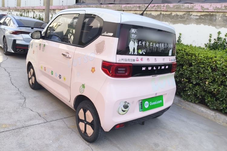 Used Wuling Hongguang MINIEV 2021 Macaron Sandwich Model 170 km Lithium Ternary Rear Left 45 Deg