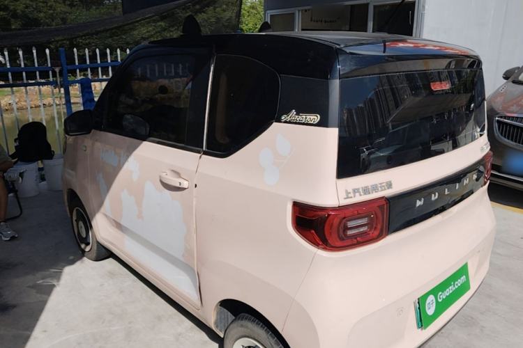 Used Wuling Hongguang MINIEV 2021 Macaron Fashion Model Lithium Iron Phosphate Rear Left 45 Deg