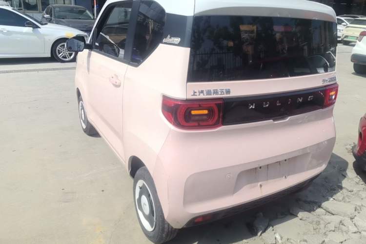 Used Wuling Hongguang MINIEV 2021 Macaron Fashion Model Lithium Iron Phosphate Rear Left 45 Deg