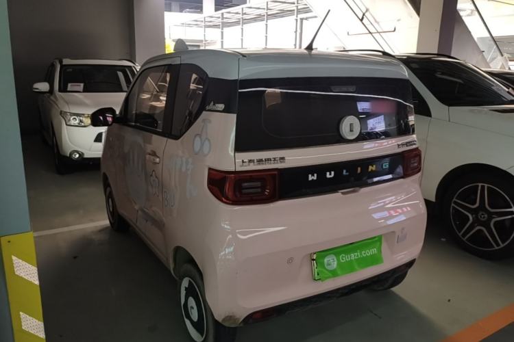 Used Wuling Hongguang MINIEV 2021 Macaron Fashion Model Lithium Iron Phosphate Rear Left 45 Deg