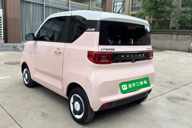 Used Wuling Hongguang MINIEV 2021 Macaron Fashion Model Lithium Iron Phosphate Rear Left 45 Deg