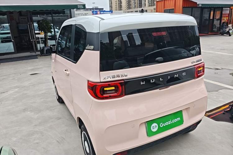 Used Wuling Hongguang MINIEV 2021 Macaron Premium Model – Lithium Iron Phosphate Rear Left 45 Deg