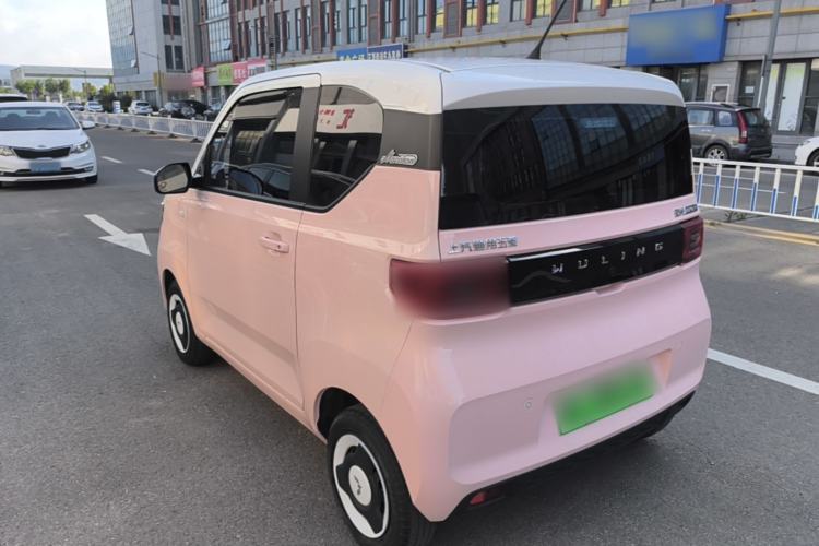 Used Wuling Hongguang MINIEV 2021 Macaron Fashion Model Lithium Iron Phosphate Rear Left 45 Deg