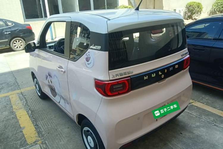 Used Wuling Hongguang MINIEV 2021 Macaron Premium Model – Lithium Iron Phosphate Rear Left 45 Deg