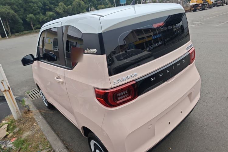 Used Wuling Hongguang MINIEV 2021 Macaron Fashion Model Lithium Iron Phosphate Rear Left 45 Deg