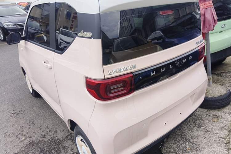 Used Wuling Hongguang MINIEV 2021 Macaron Premium Model – Lithium Iron Phosphate Rear Left 45 Deg