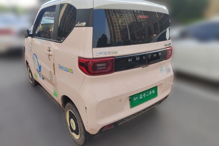 Used Wuling Hongguang MINIEV 2021 Macaron Fashion Model Lithium Iron Phosphate Rear Left 45 Deg