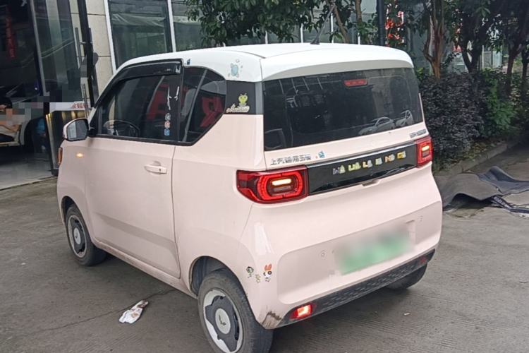Used Wuling Hongguang MINIEV 2021 Macaron Sandwich Model 120 km Lithium Iron Phosphate Rear Left 45 Deg