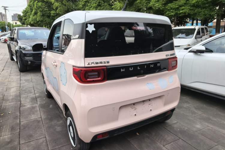 Used Wuling Hongguang MINIEV 2021 Macaron Premium Model – Lithium Iron Phosphate Rear Left 45 Deg