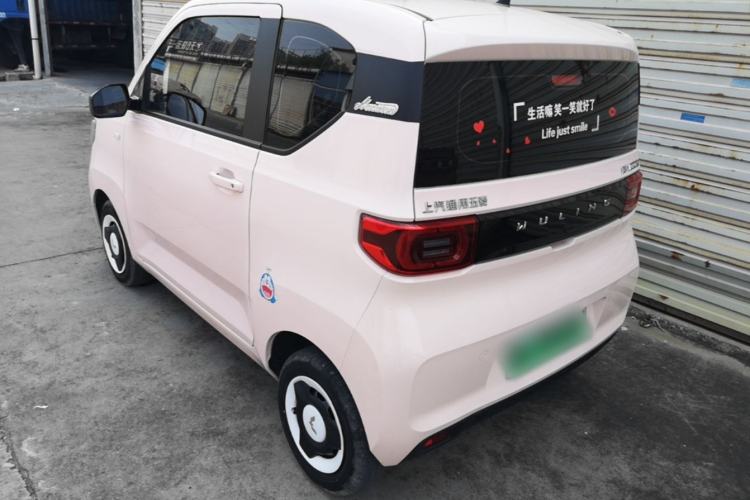 Used Wuling Hongguang MINIEV 2021 Macaron Fashion Model Lithium Iron Phosphate Rear Left 45 Deg