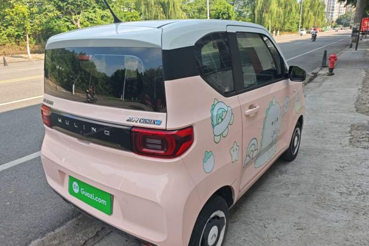 Used Wuling Hongguang MINIEV 2021 Macaron Fashion Model Lithium Iron Phosphate Rear Right 45 Deg