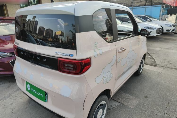 Used Wuling Hongguang MINIEV 2021 Macaron Sandwich Model 170 km Lithium Ternary Rear Right 45 Deg