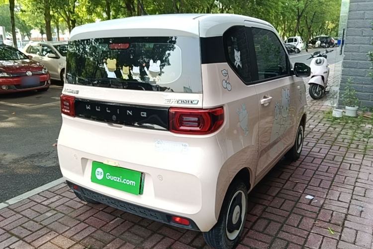 Used Wuling Hongguang MINIEV 2021 Macaron Fashion Model Lithium Iron Phosphate Rear Right 45 Deg