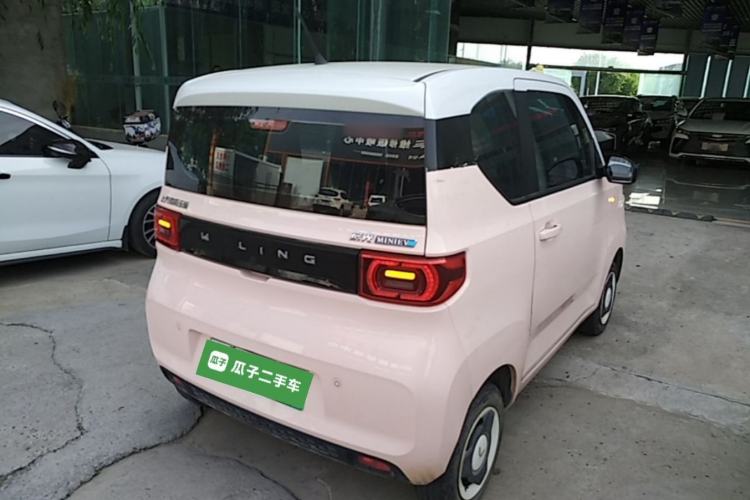 Used Wuling Hongguang MINIEV 2021 Macaron Fashion Model Lithium Iron Phosphate Rear Right 45 Deg