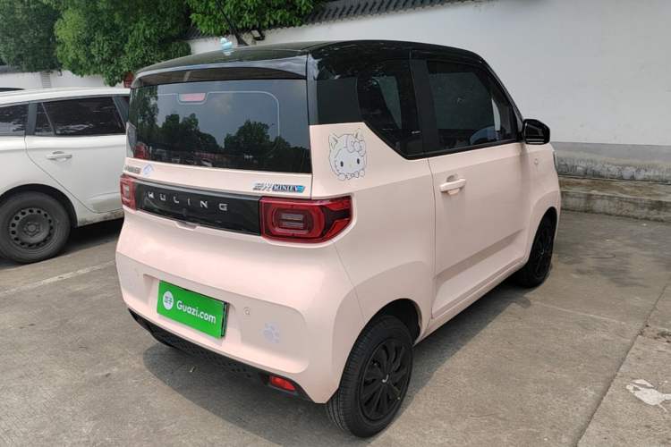 Used Wuling Hongguang MINIEV 2021 Macaron Fashion Model Lithium Iron Phosphate Rear Right 45 Deg
