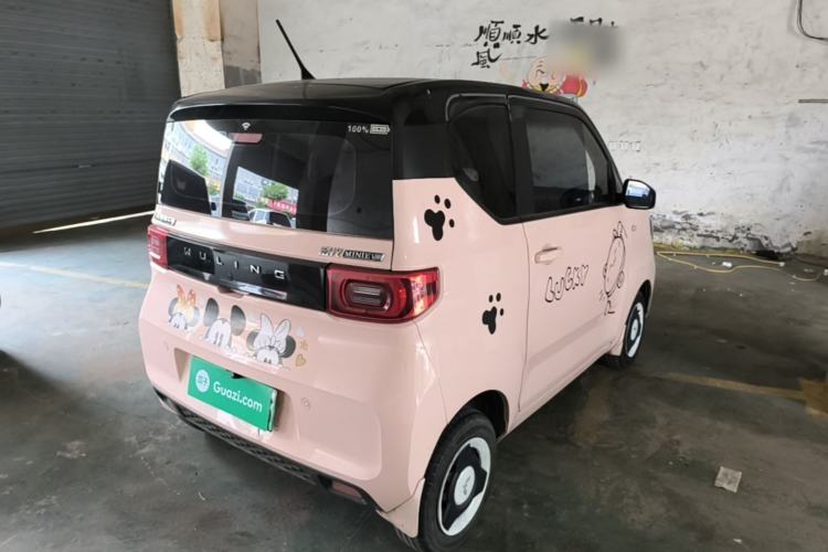 Used Wuling Hongguang MINIEV 2021 Macaron Premium Model – Lithium Iron Phosphate Rear Right 45 Deg