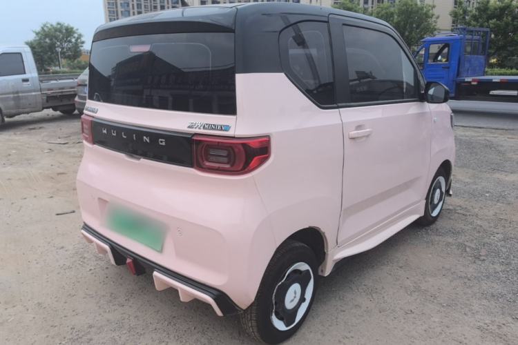 Used Wuling Hongguang MINIEV 2021 Macaron Sandwich Model 120 km Lithium Iron Phosphate Rear Right 45 Deg