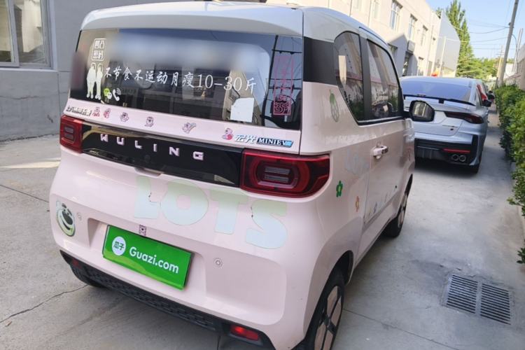 Used Wuling Hongguang MINIEV 2021 Macaron Sandwich Model 170 km Lithium Ternary Rear Right 45 Deg