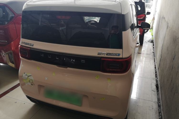 Used Wuling Hongguang MINIEV 2021 Macaron Fashion Model Lithium Iron Phosphate Rear Right 45 Deg