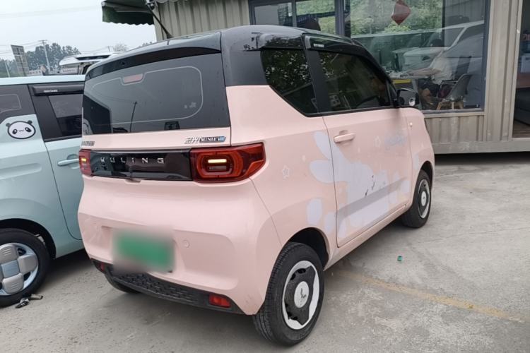 Used Wuling Hongguang MINIEV 2021 Macaron Fashion Edition Lithium-Ion Battery Rear Right 45 Deg