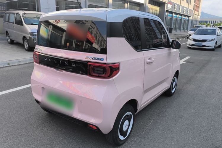 Used Wuling Hongguang MINIEV 2021 Macaron Fashion Model Lithium Iron Phosphate Rear Right 45 Deg