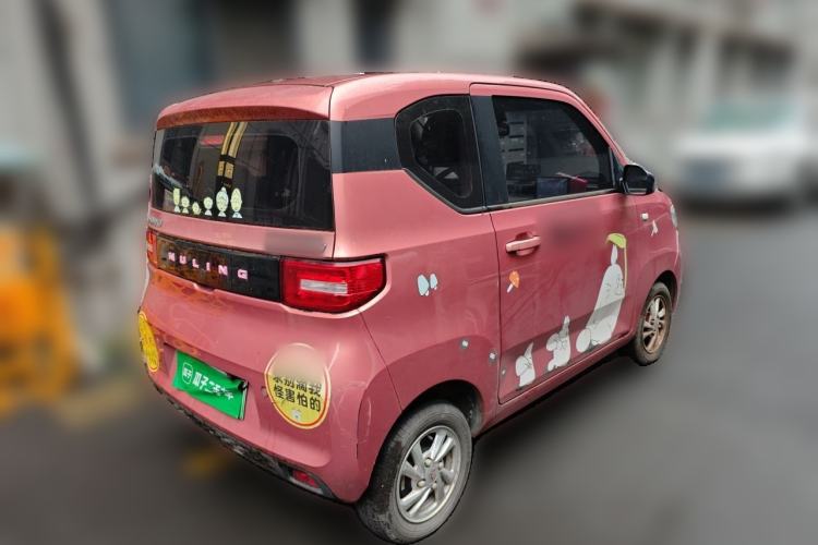 Used Wuling Hongguang MINIEV 2021 Macaron Fashion Edition Lithium-Ion Battery Rear Right 45 Deg