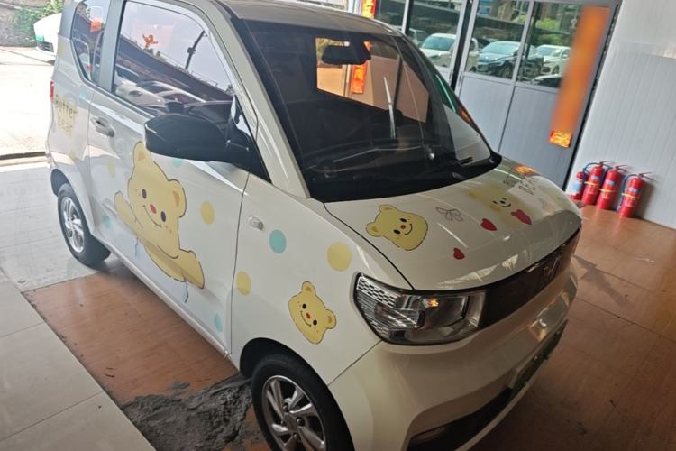 Used Wuling Hongguang MINIEV 2021 Macaron Fashion Model Lithium Iron Phosphate Front Right 45 Deg