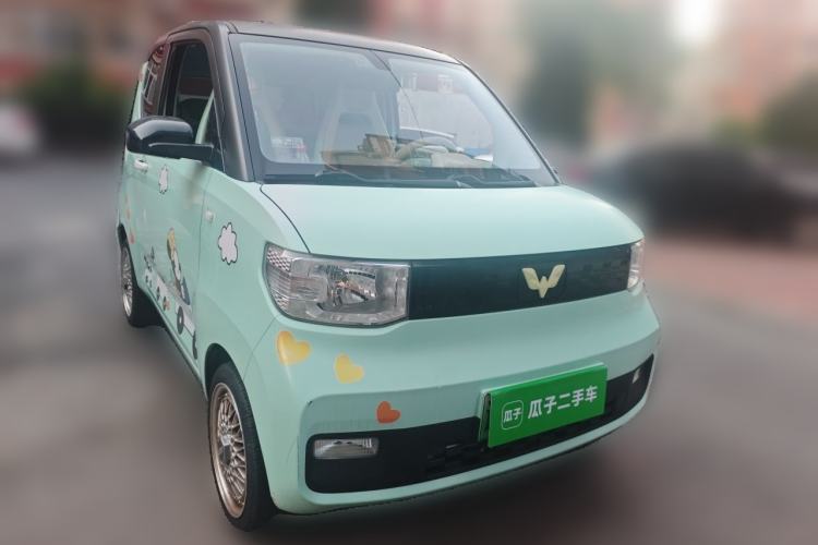 Used Wuling Hongguang MINIEV 2021 Macaron Fashion Edition Lithium-Ion Battery Front Right 45 Deg