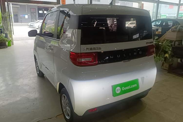 Used Wuling Hongguang MINIEV 2021 Macaron Fashion Model Lithium Iron Phosphate Rear Left 45 Deg