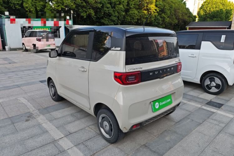 Used Wuling Hongguang MINIEV 2021 Macaron Sandwich Model 170 km Lithium Iron Phosphate Rear Left 45 Deg