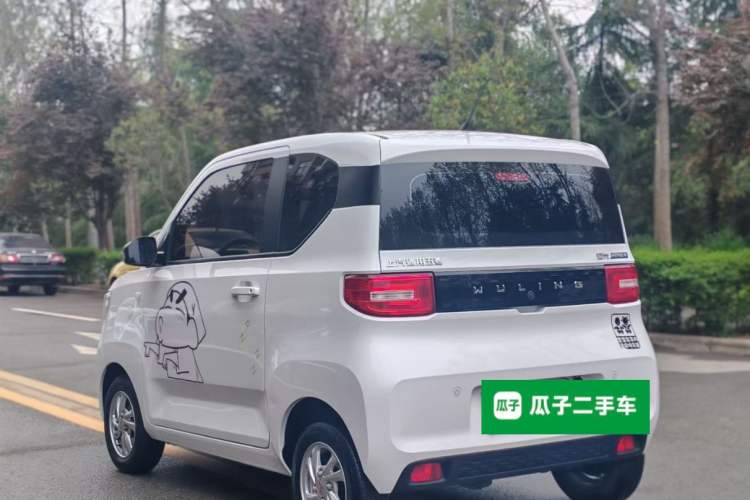 Used Wuling Hongguang MINIEV 2021 Macaron Premium Model – Lithium Iron Phosphate Rear Left 45 Deg