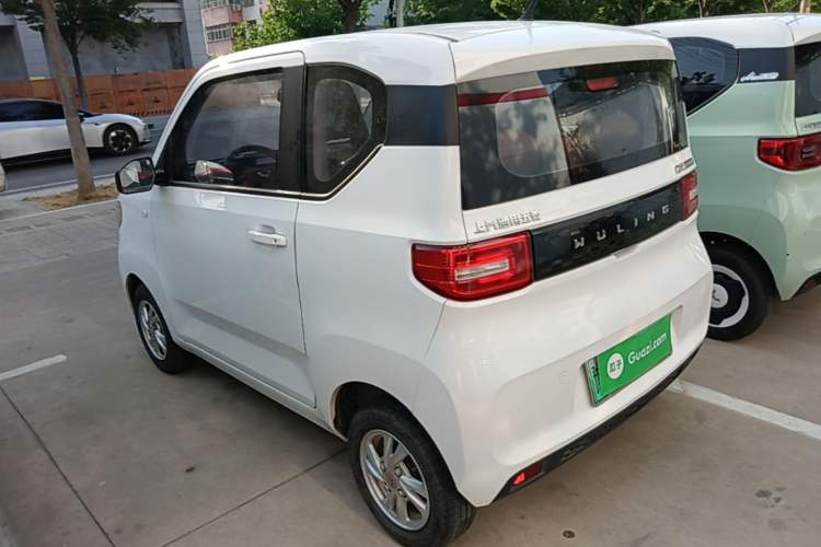 Used Wuling Hongguang MINIEV 2021 Macaron Fashion Model Lithium Iron Phosphate Rear Left 45 Deg