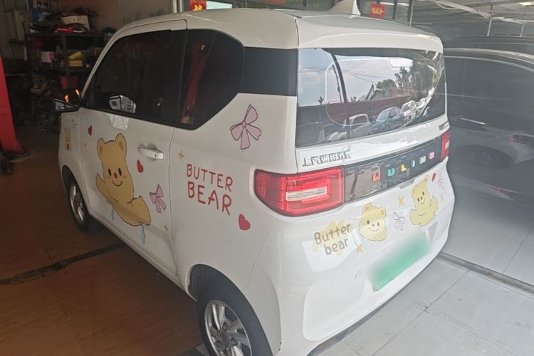 Used Wuling Hongguang MINIEV 2021 Macaron Fashion Model Lithium Iron Phosphate Rear Left 45 Deg