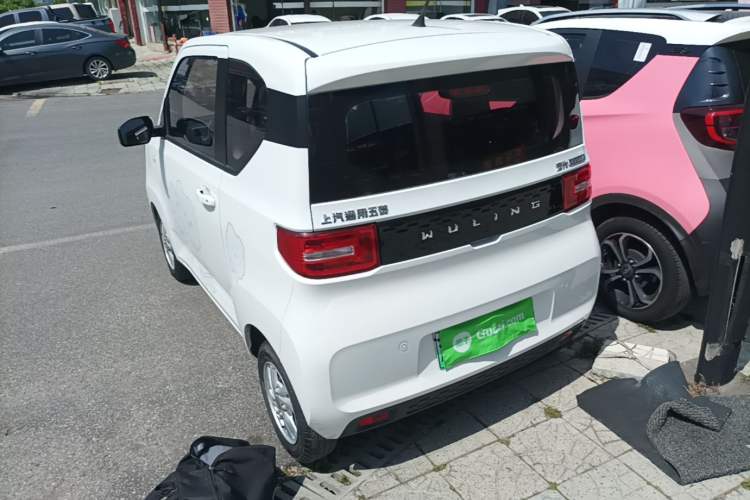 Used Wuling Hongguang MINIEV 2021 Macaron Sandwich Model 170 km Lithium Iron Phosphate Rear Left 45 Deg