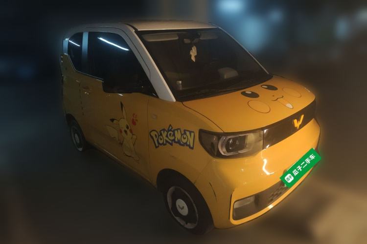 Used Wuling Hongguang MINIEV 2021 Macaron Fashion Edition Lithium-Ion Battery Front Right 45 Deg