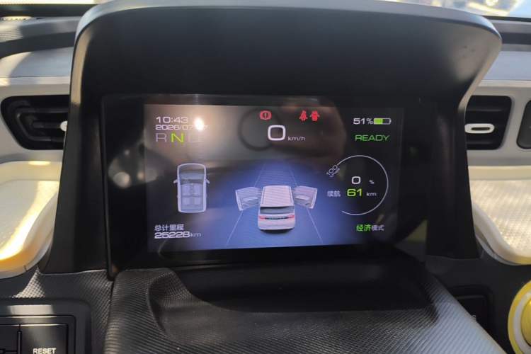 Used Wuling Hongguang MINIEV 2021 Macaron Fashion Model Lithium Iron Phosphate Instrument Cluster