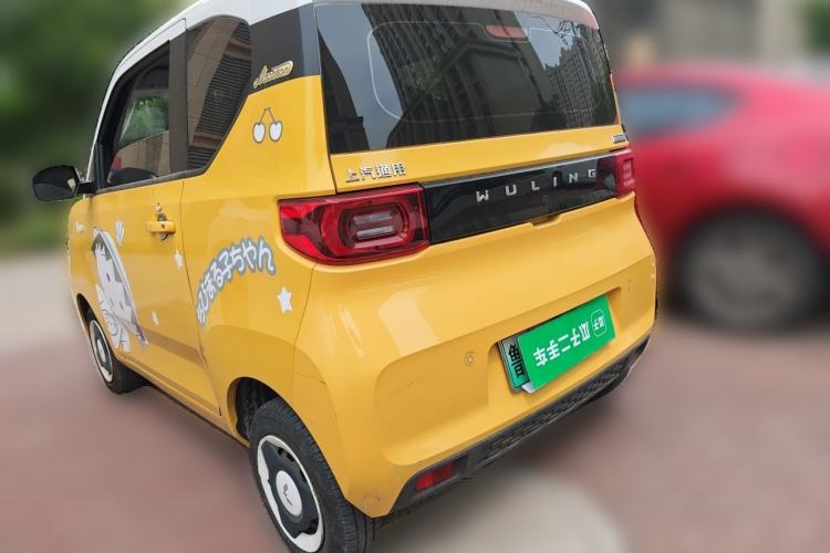 Used Wuling Hongguang MINIEV 2021 Macaron Fashion Edition Lithium-Ion Battery Rear Left 45 Deg