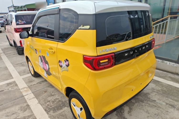 Used Wuling Hongguang MINIEV 2021 Macaron Fashion Model Lithium Iron Phosphate Rear Left 45 Deg
